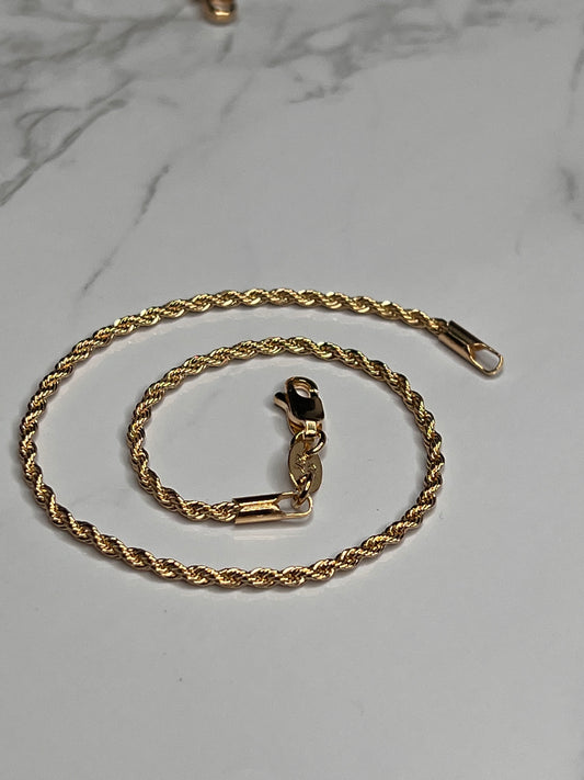 2mm Rope Anklet