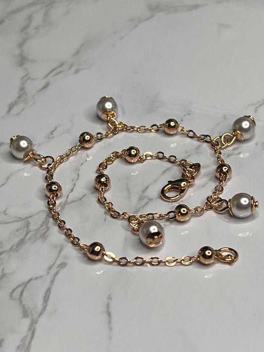 Dangling Pearl Anklet