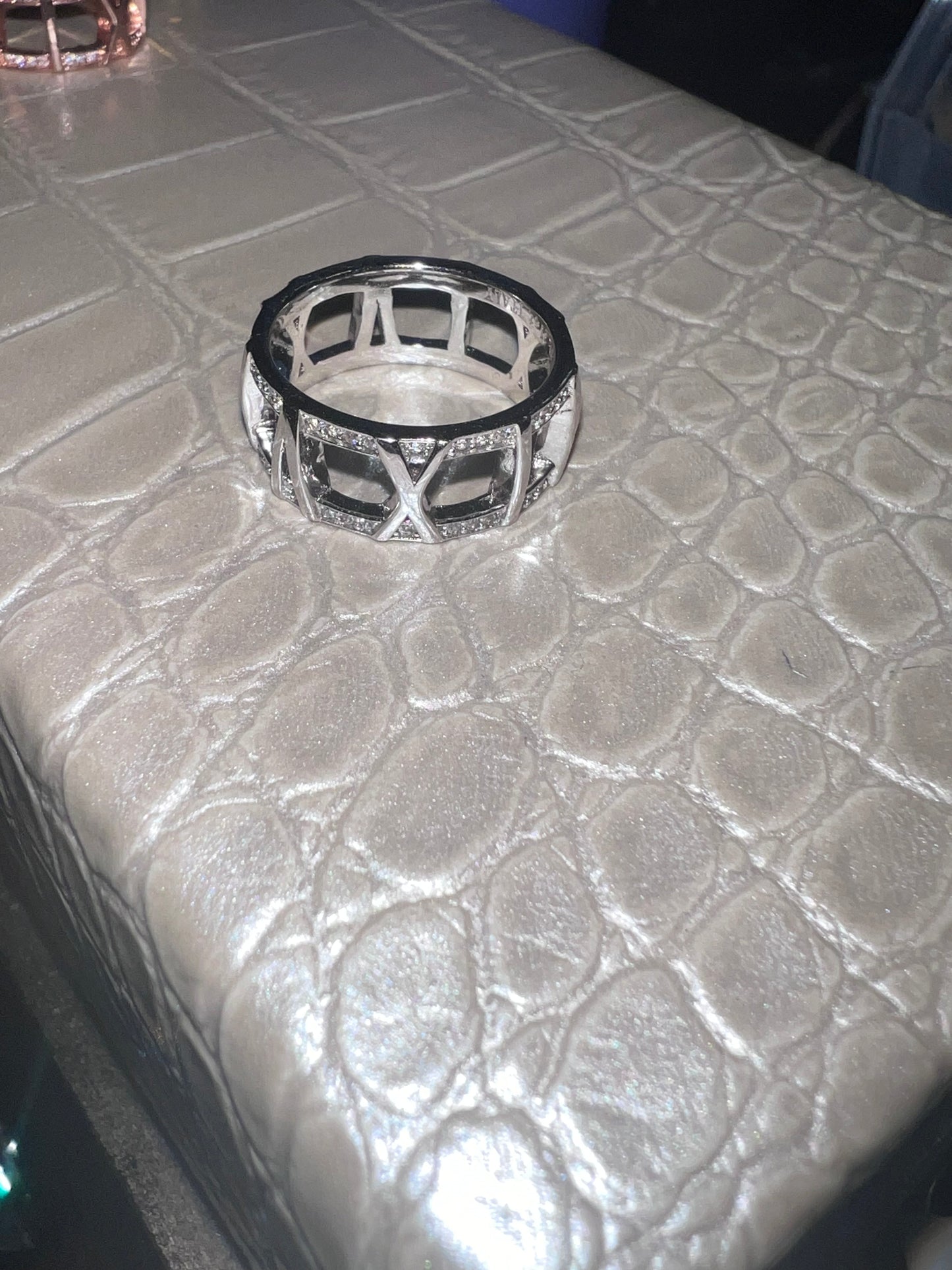 Hollow Roman Numeral Ring