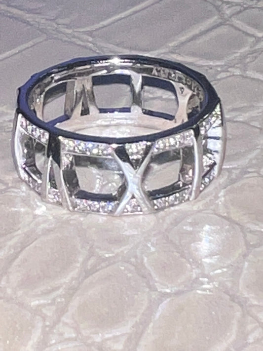 Hollow Roman Numeral Ring