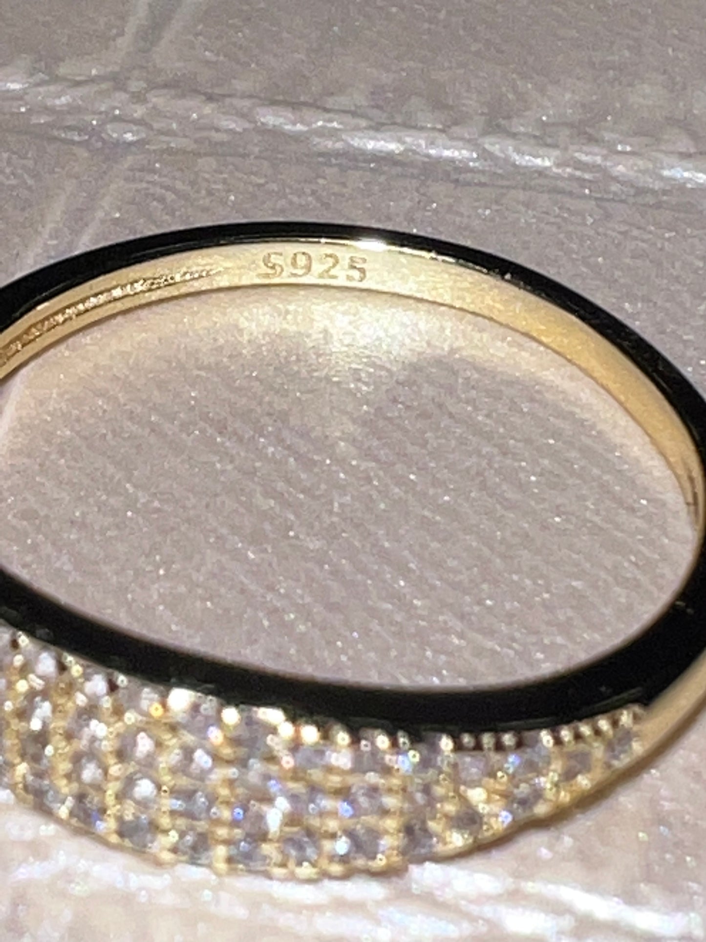 Women's 14k Gold Plated Sterling Sliver Pinky Ring