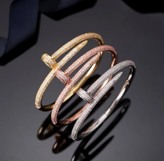 Pave Nail Bangle