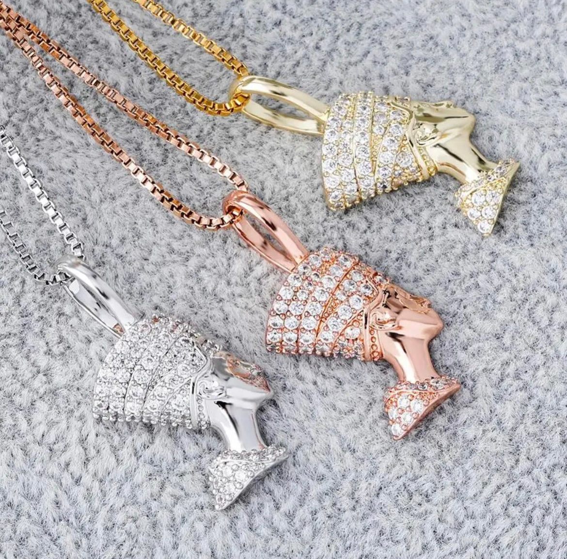 Sterling Silver Nefertiti Necklace