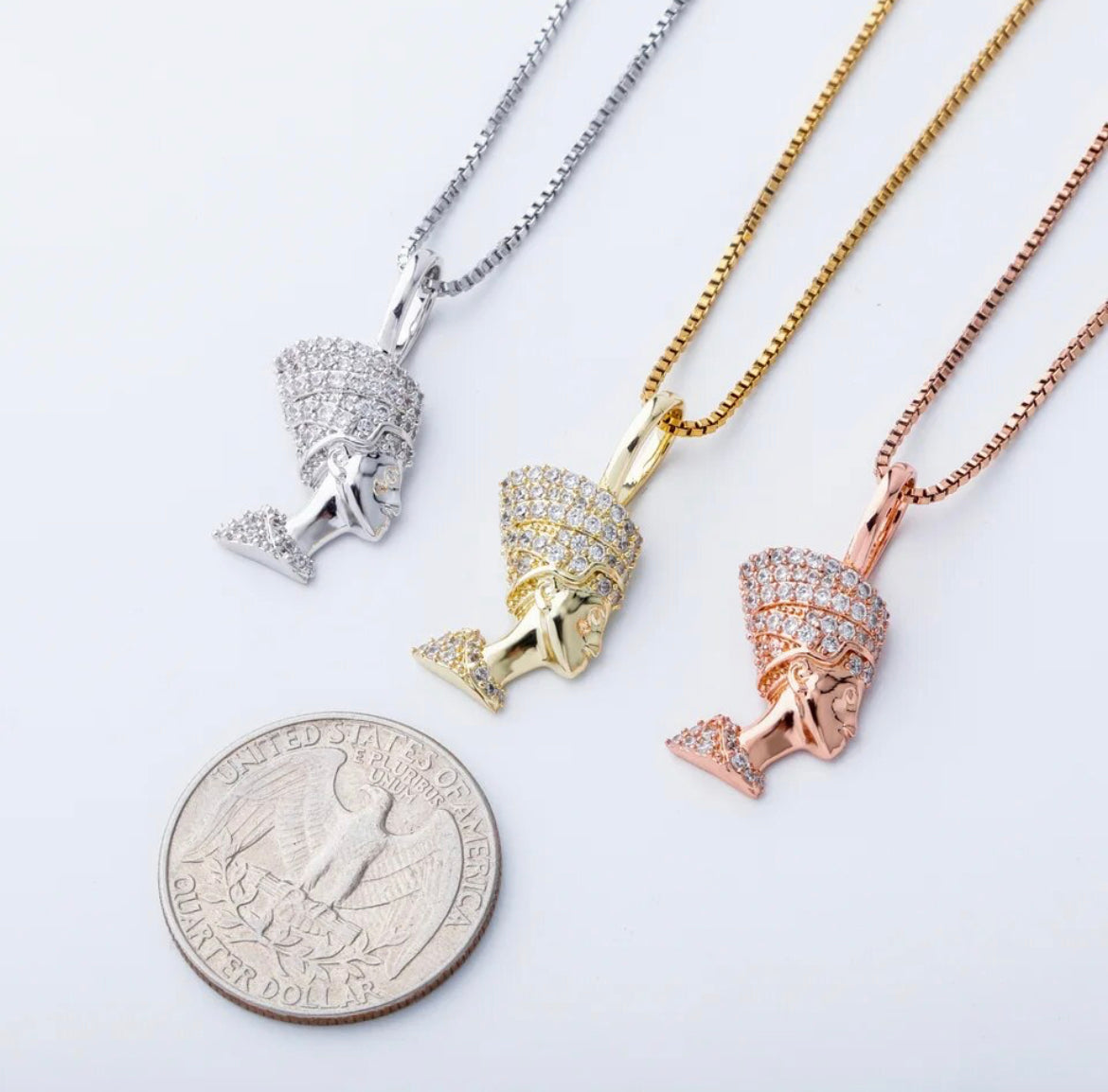 Sterling Silver Nefertiti Necklace