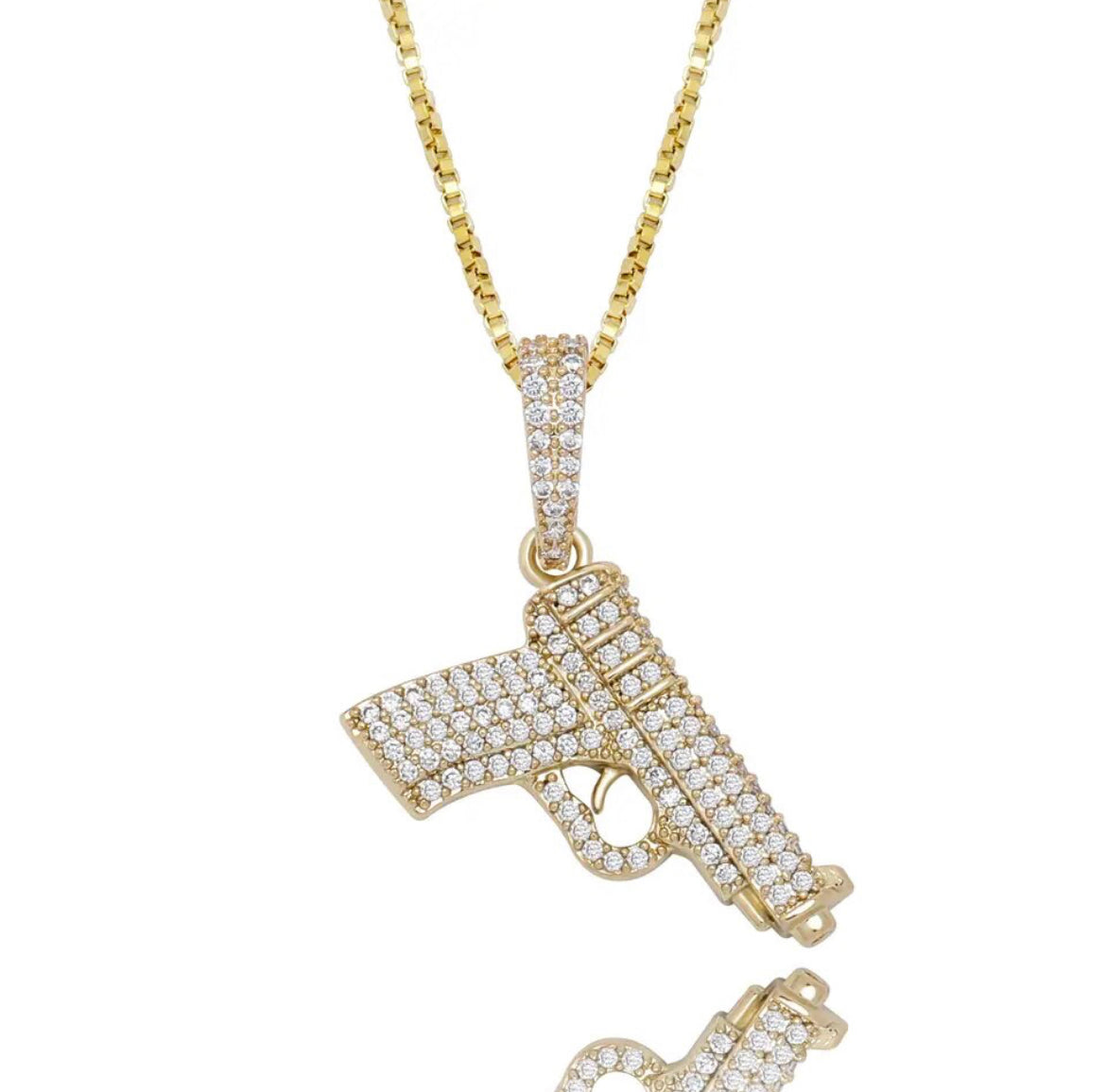 Sterling Silver Gun Necklace