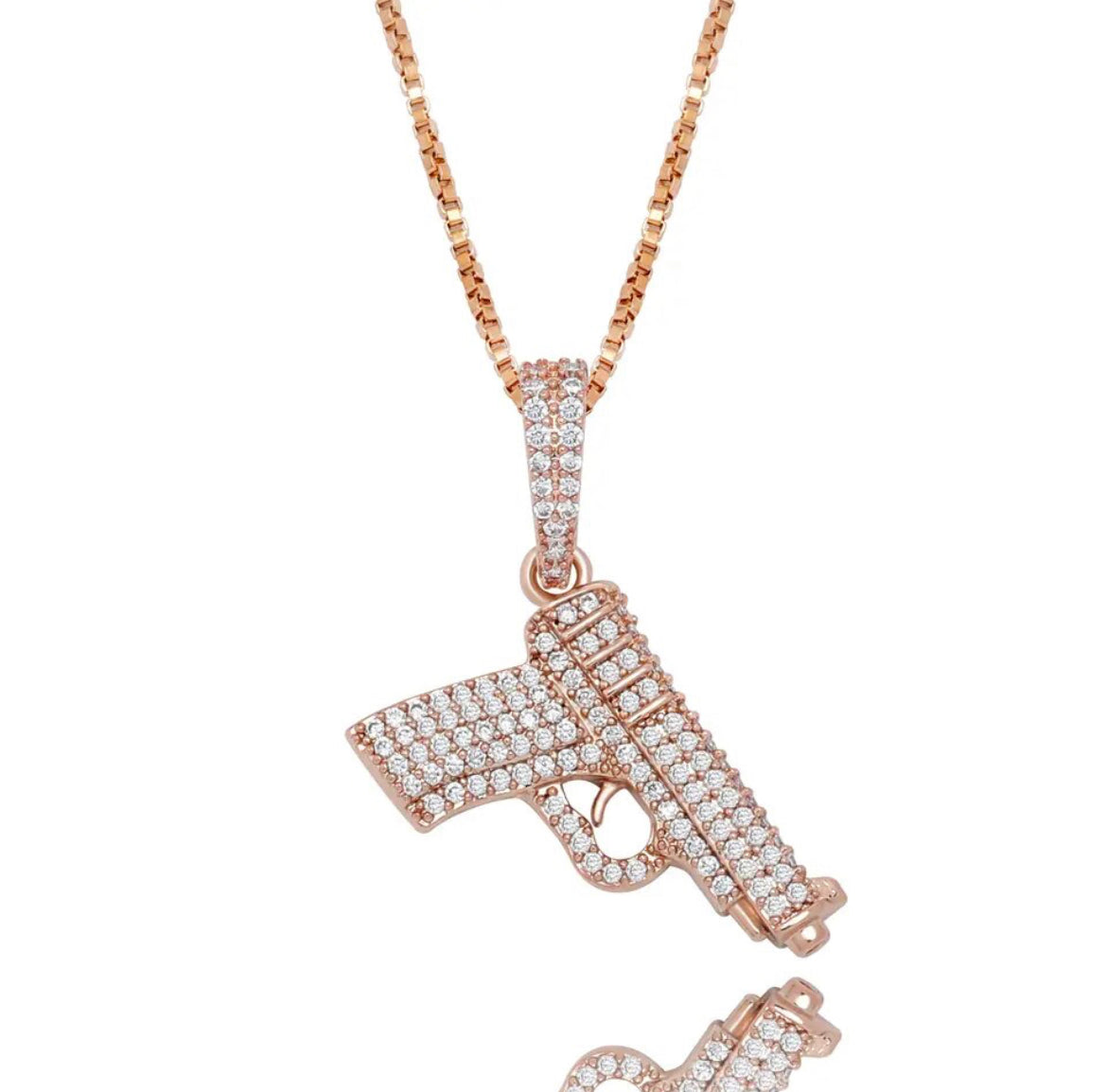 Sterling Silver Gun Necklace