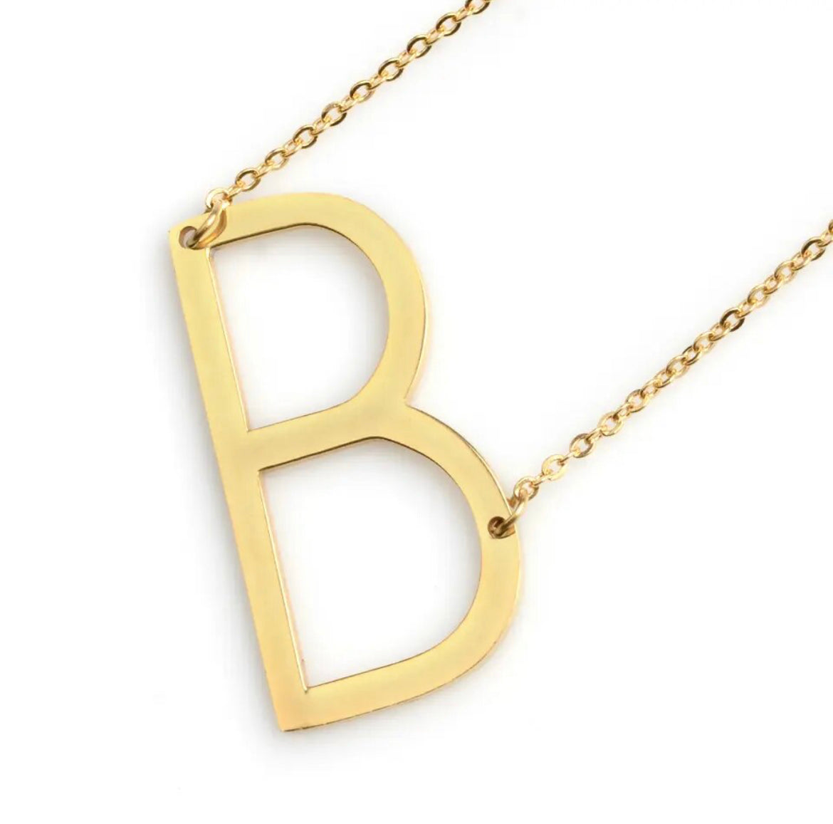 Tilted Letter Necklace