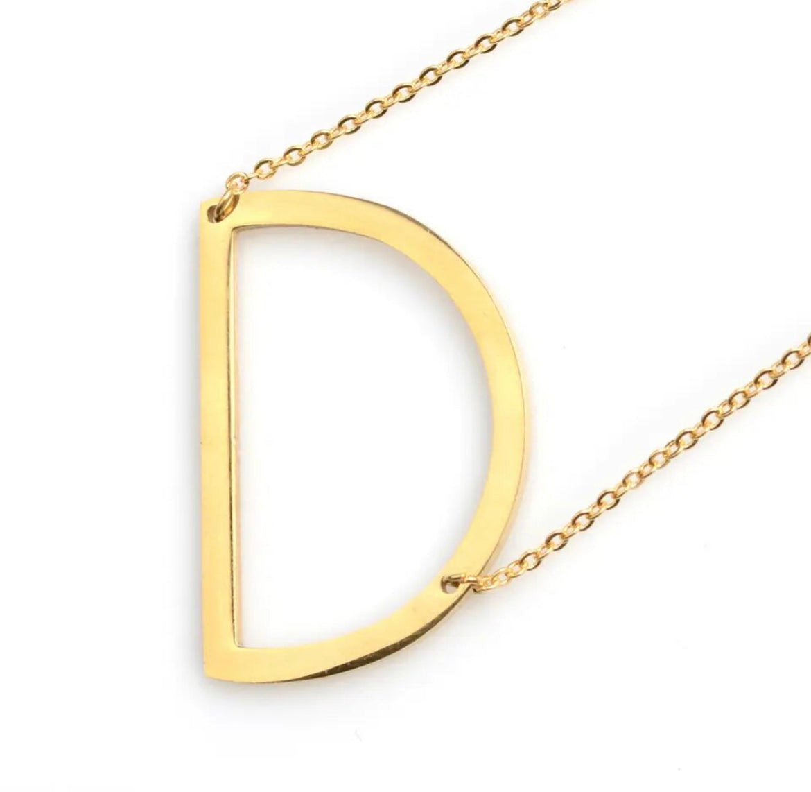 Tilted Letter Necklace