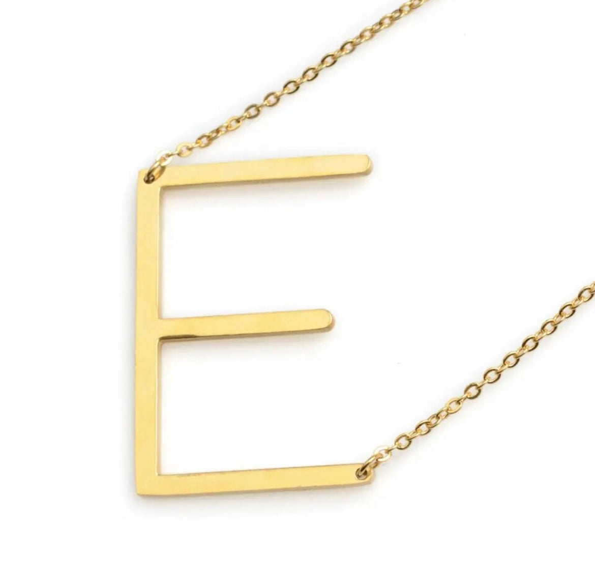 Tilted Letter Necklace