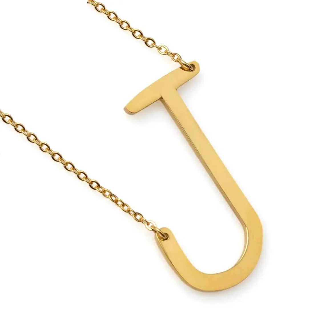 Tilted Letter Necklace