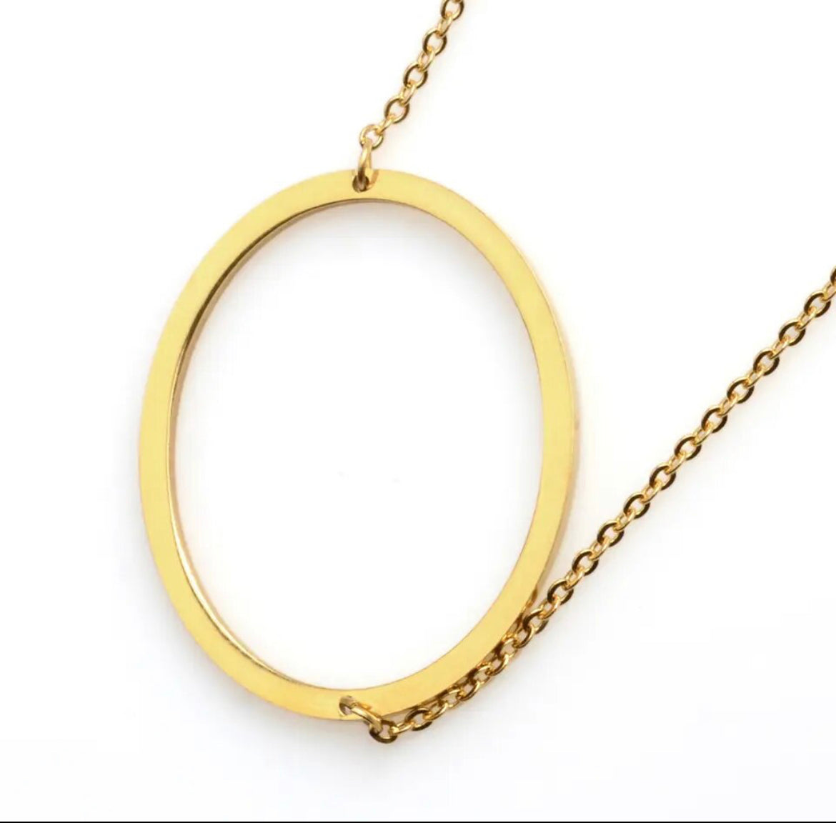 Tilted Letter Necklace