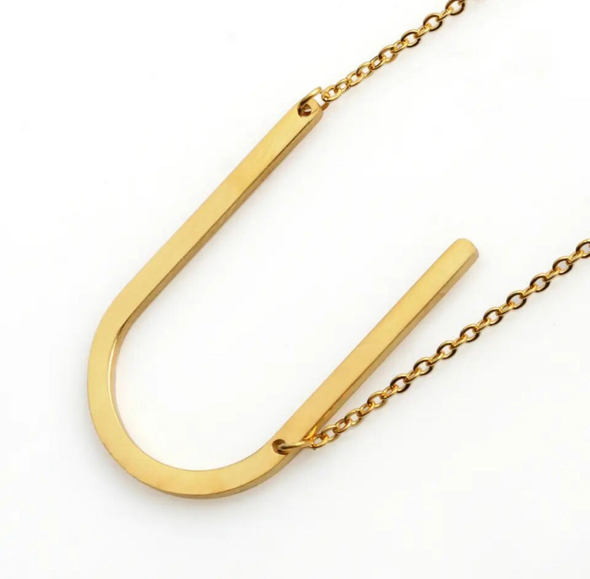 Tilted Letter Necklace