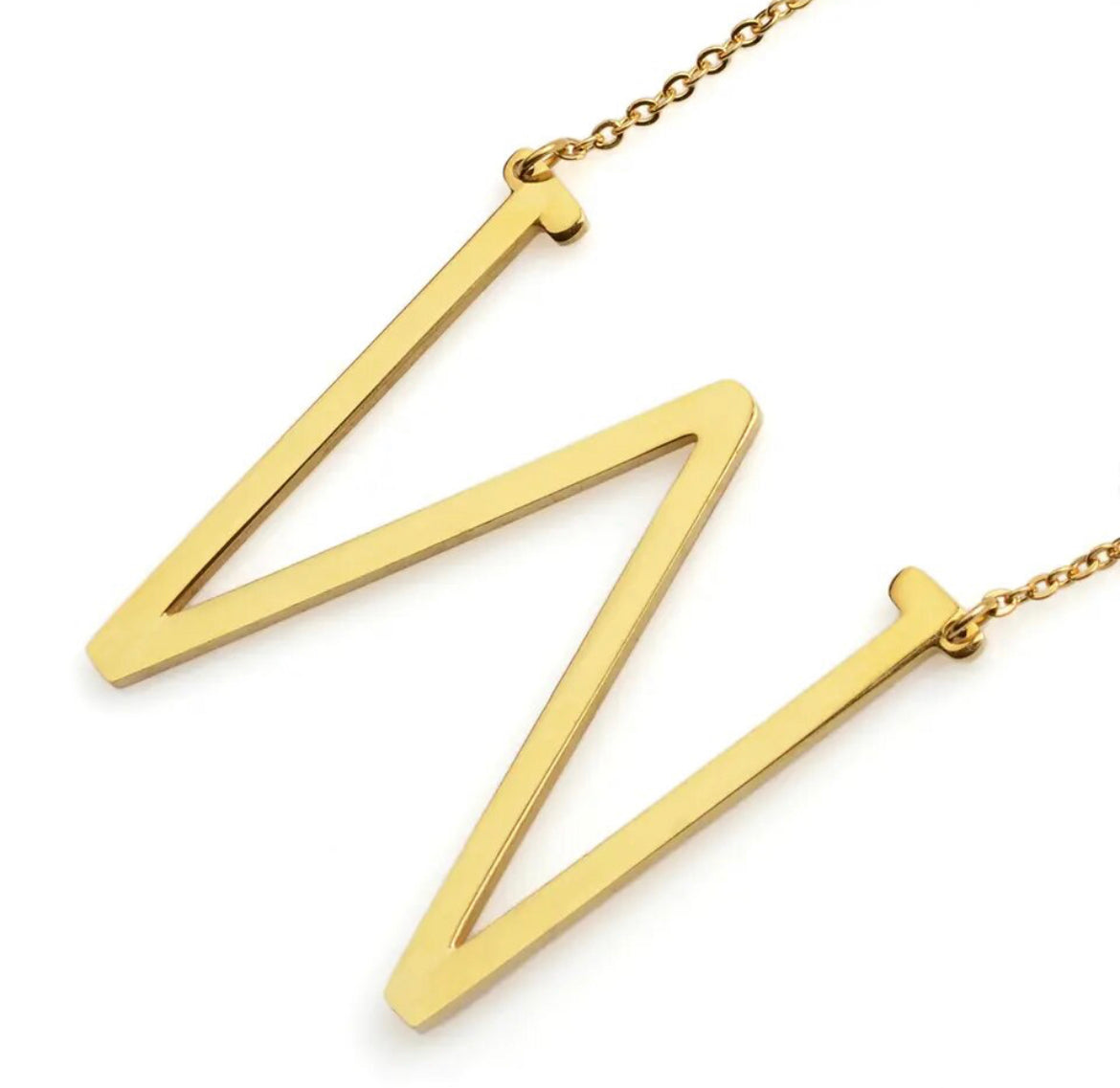 Tilted Letter Necklace
