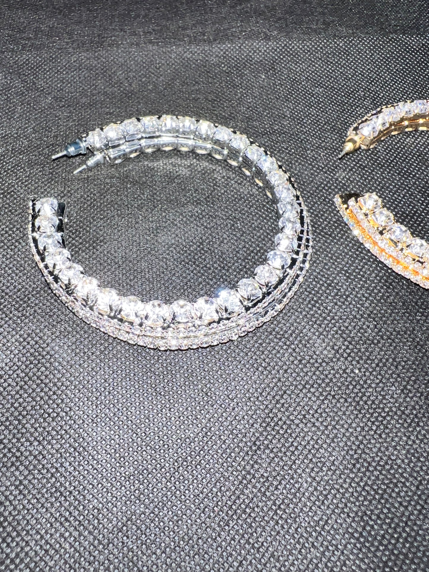 Jumbo Blinged Out Hoops