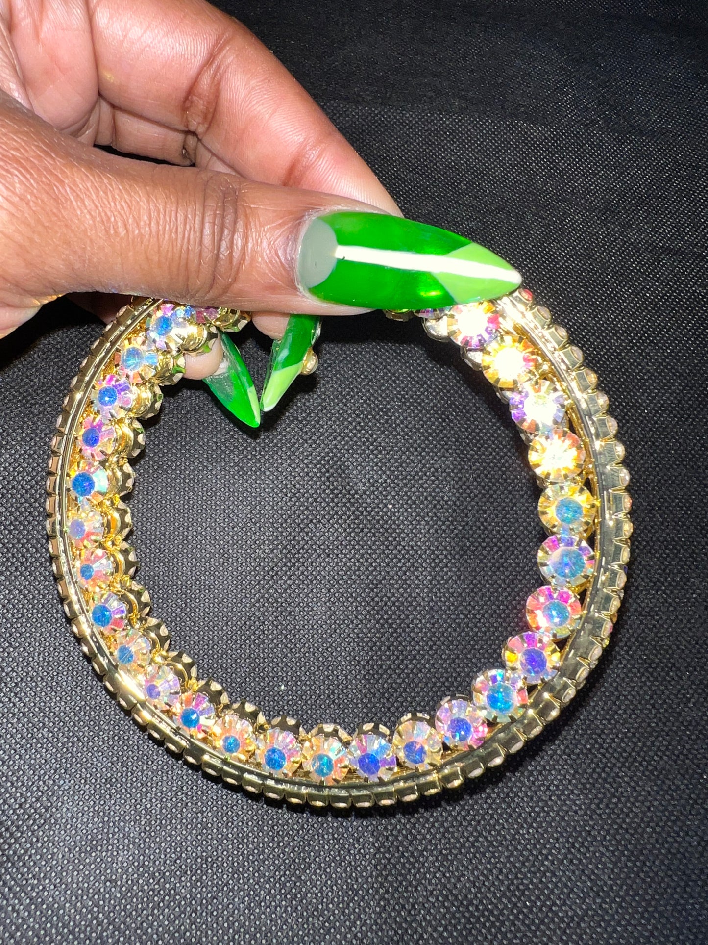 Jumbo Blinged Out Hoops
