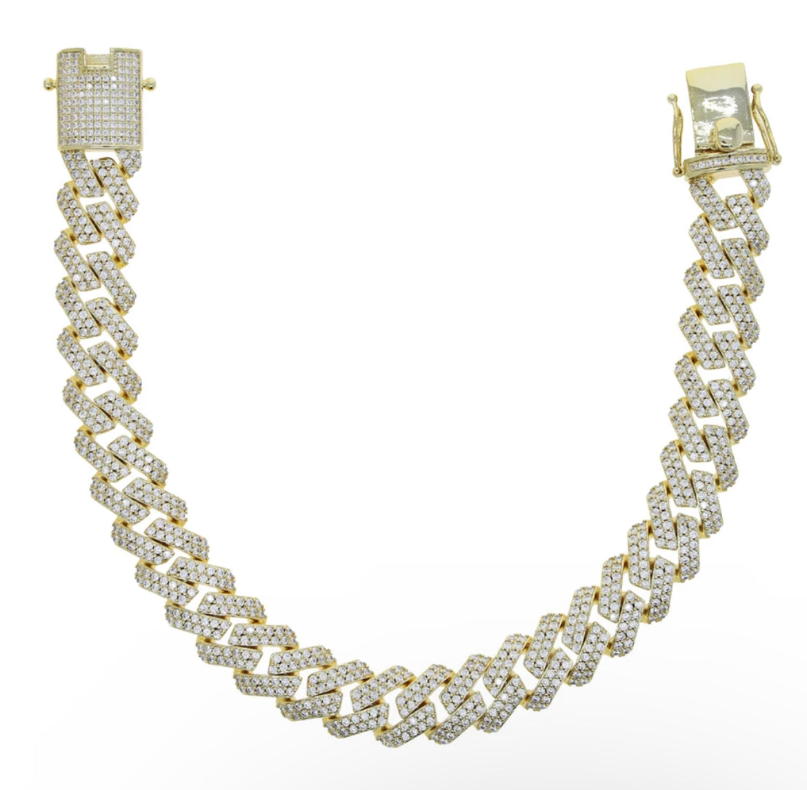 Chunky Metal  Pave Anklet