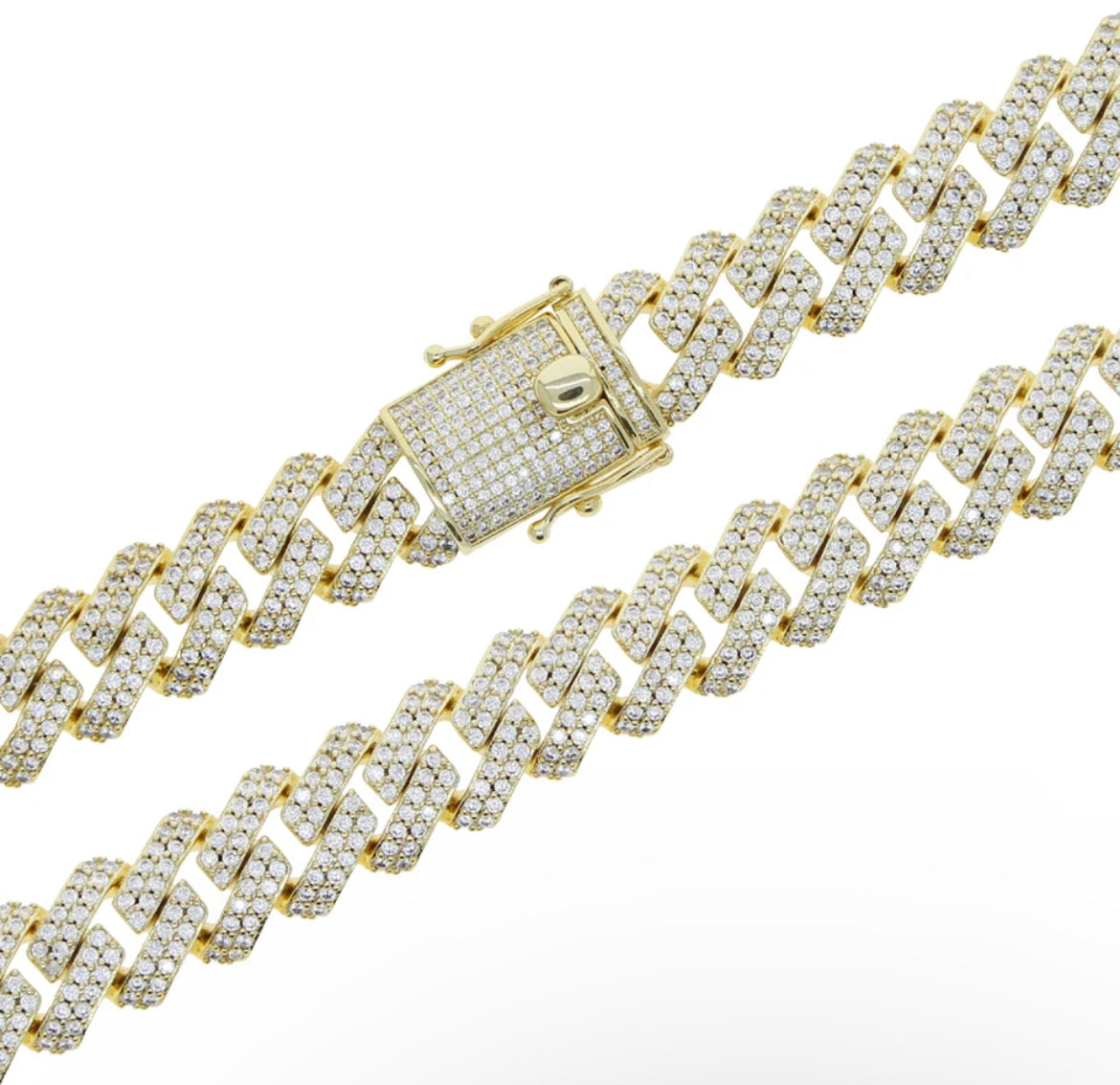 Chunky Metal  Pave Anklet