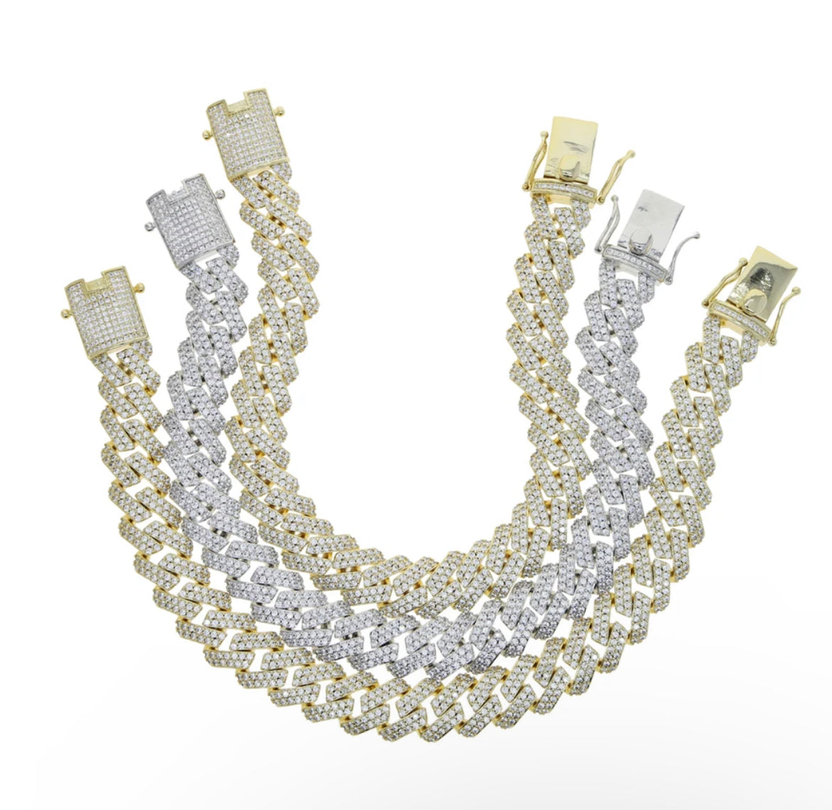 Chunky Metal  Pave Anklet