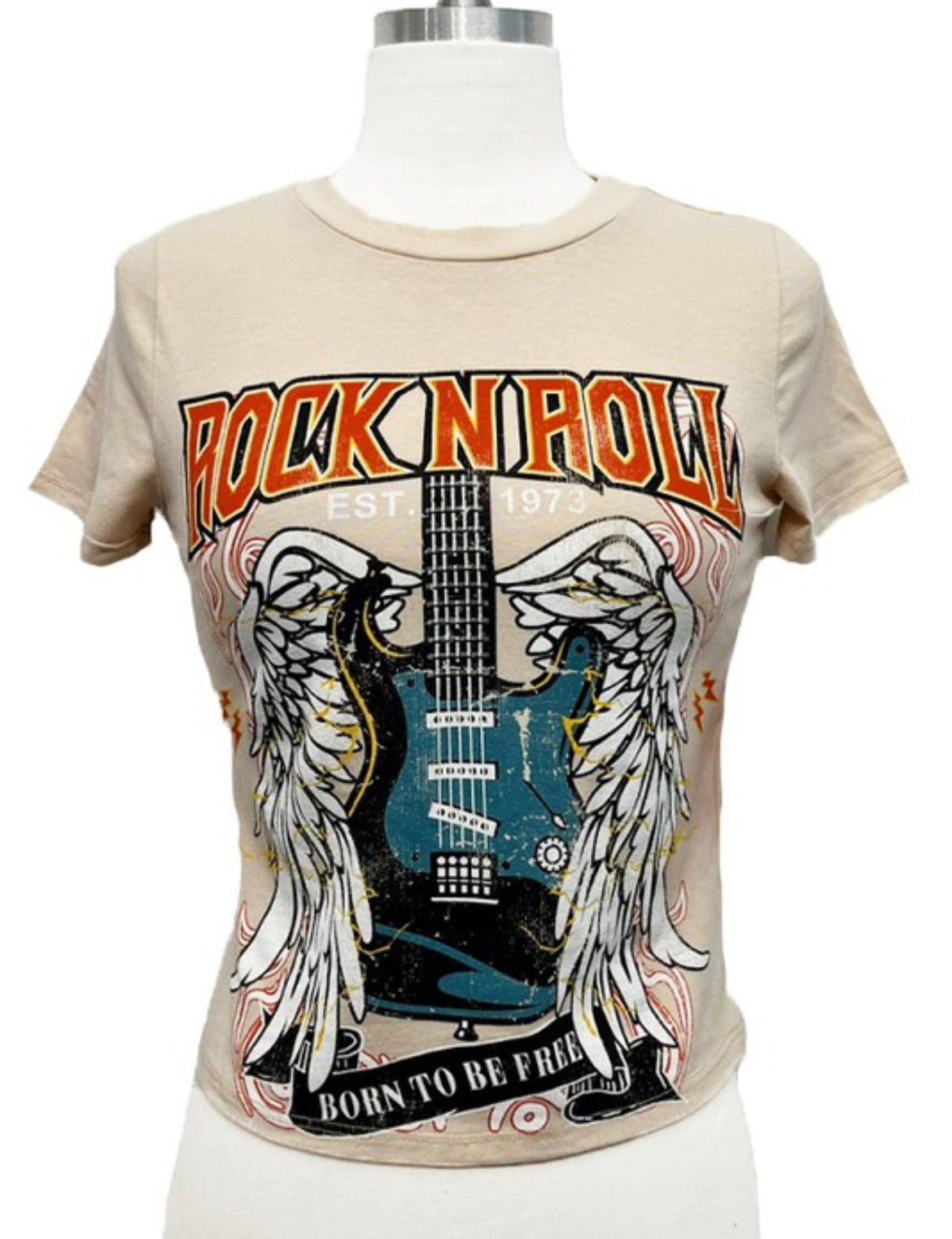 Rock and Roll Cotton Crop Tee