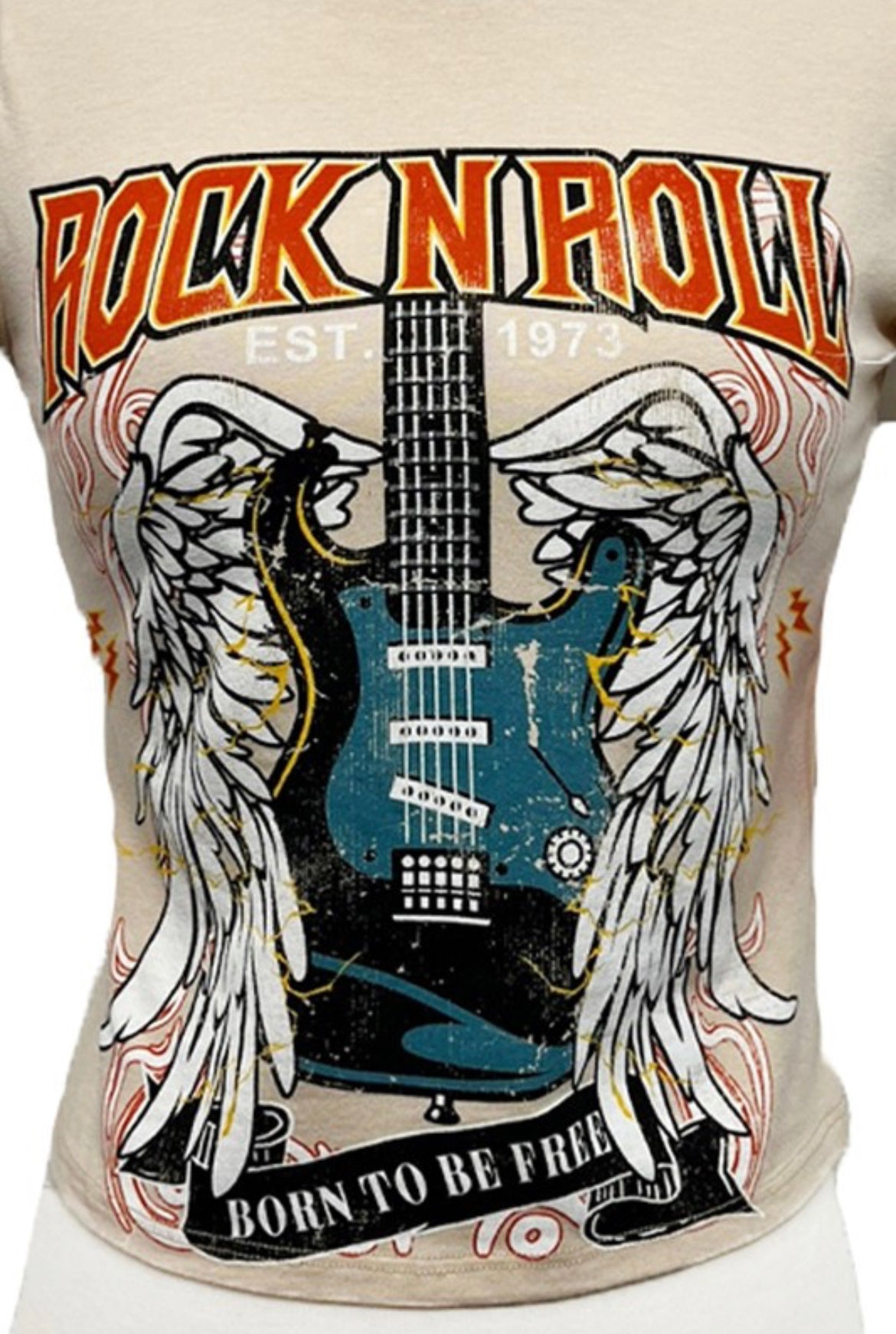 Rock and Roll Cotton Crop Tee