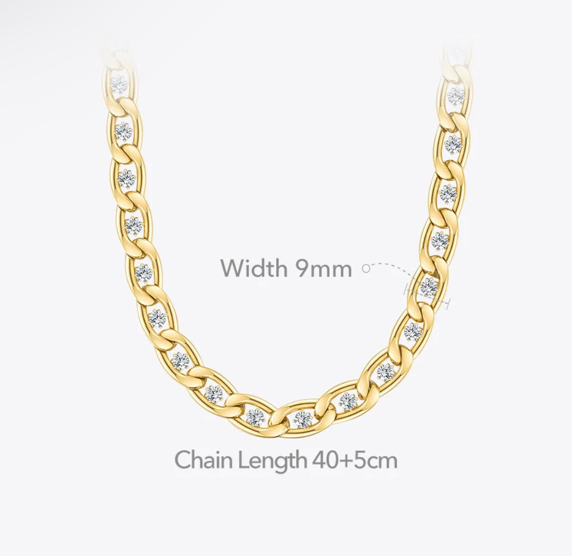 14k Gold Inlaid Diamond Choker