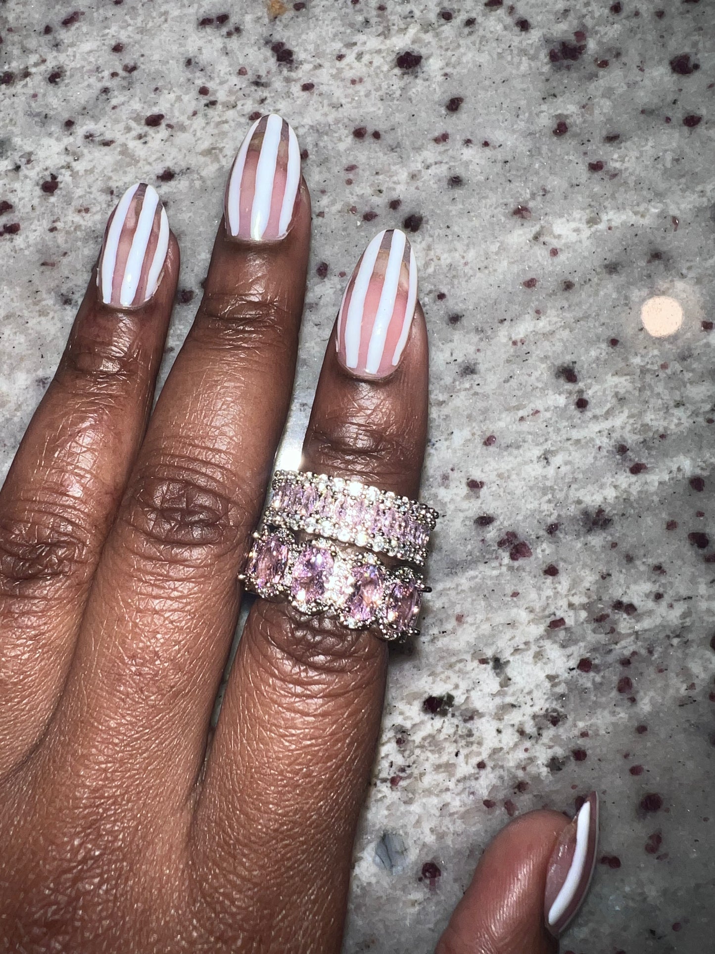 Pink Princess Eternity Rings for women