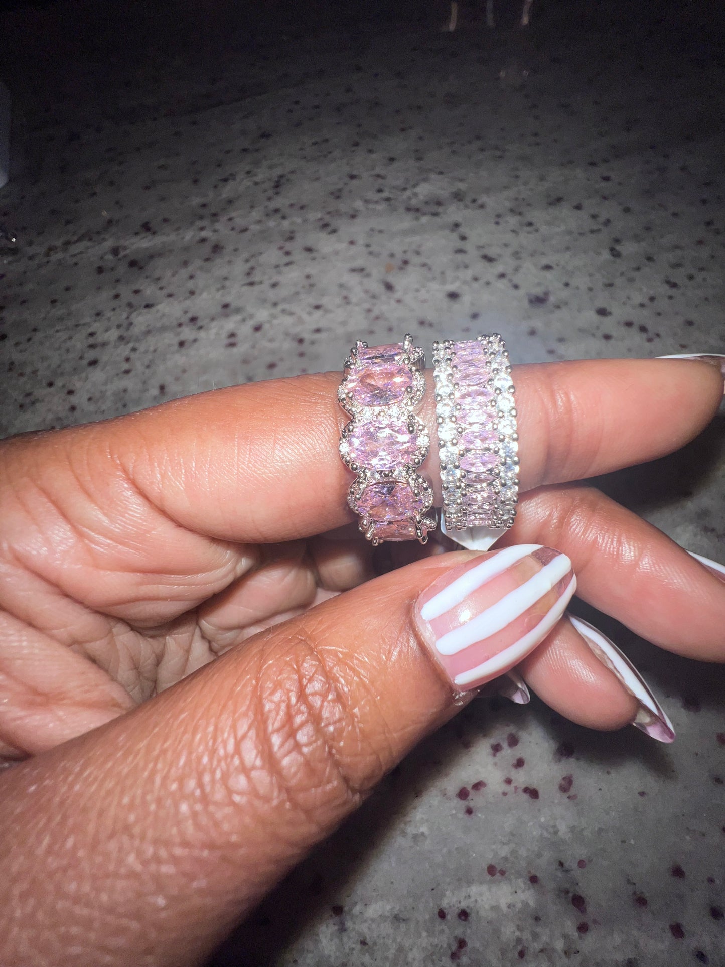 Pink Princess Eternity Rings for women