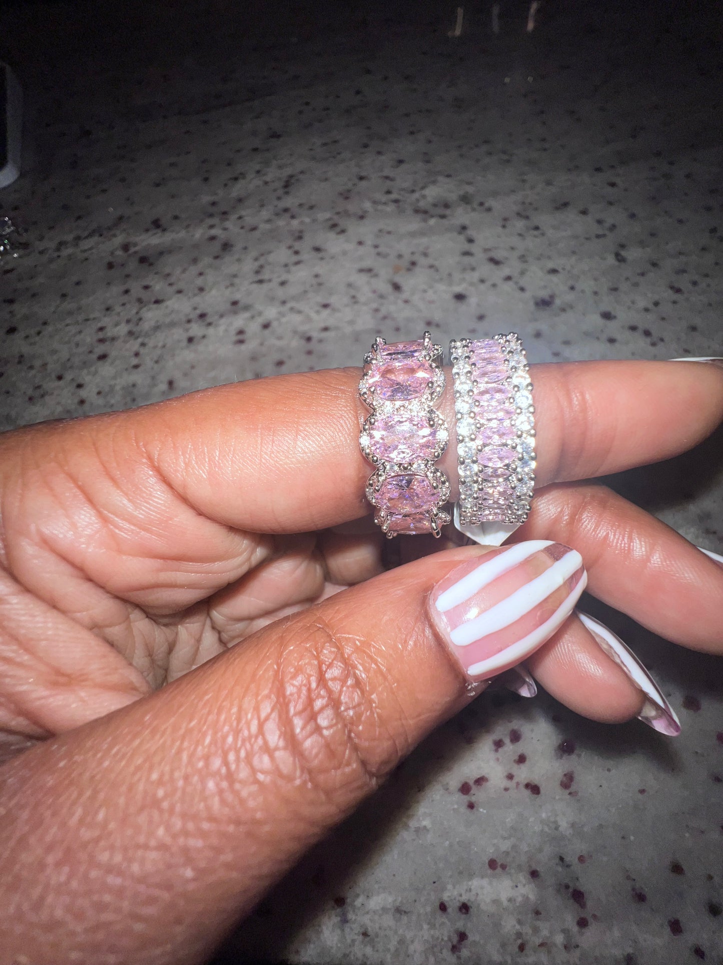 Pink Princess Eternity Rings for women