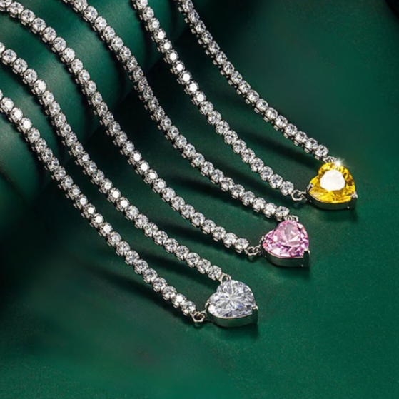 925 Mini Tennis Gem Necklace