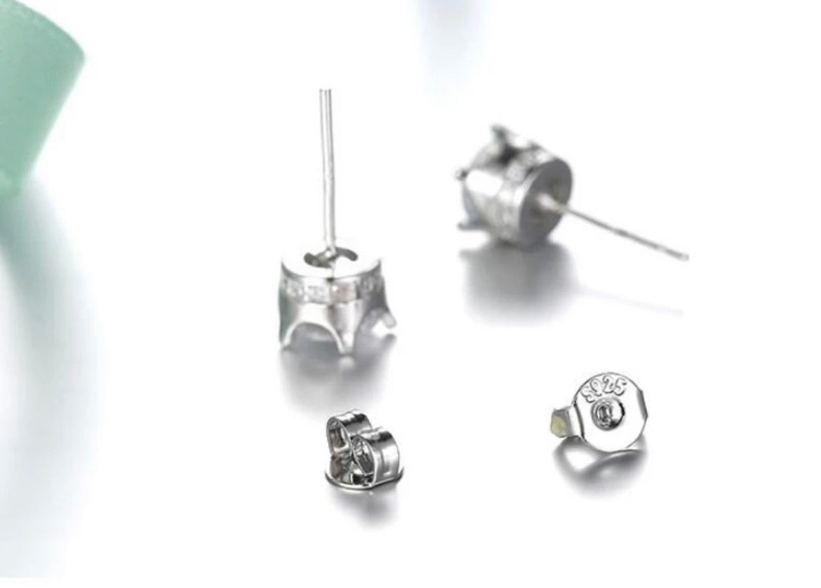 925 Silver Crown Studs