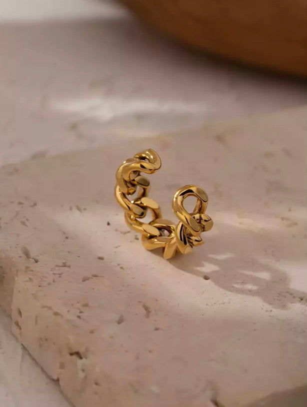 Golden Chain link ring