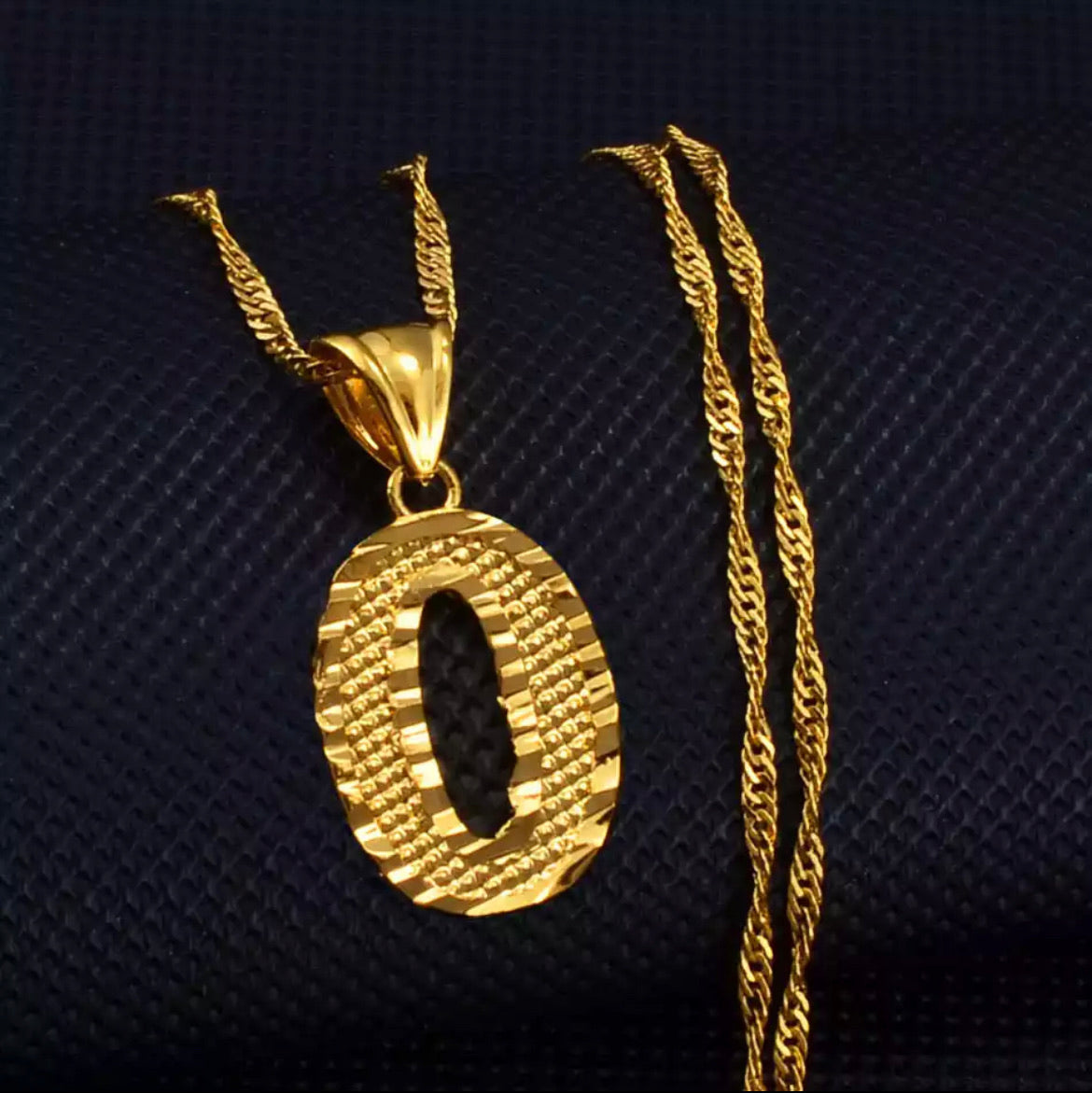 Retro Gold letter Necklace