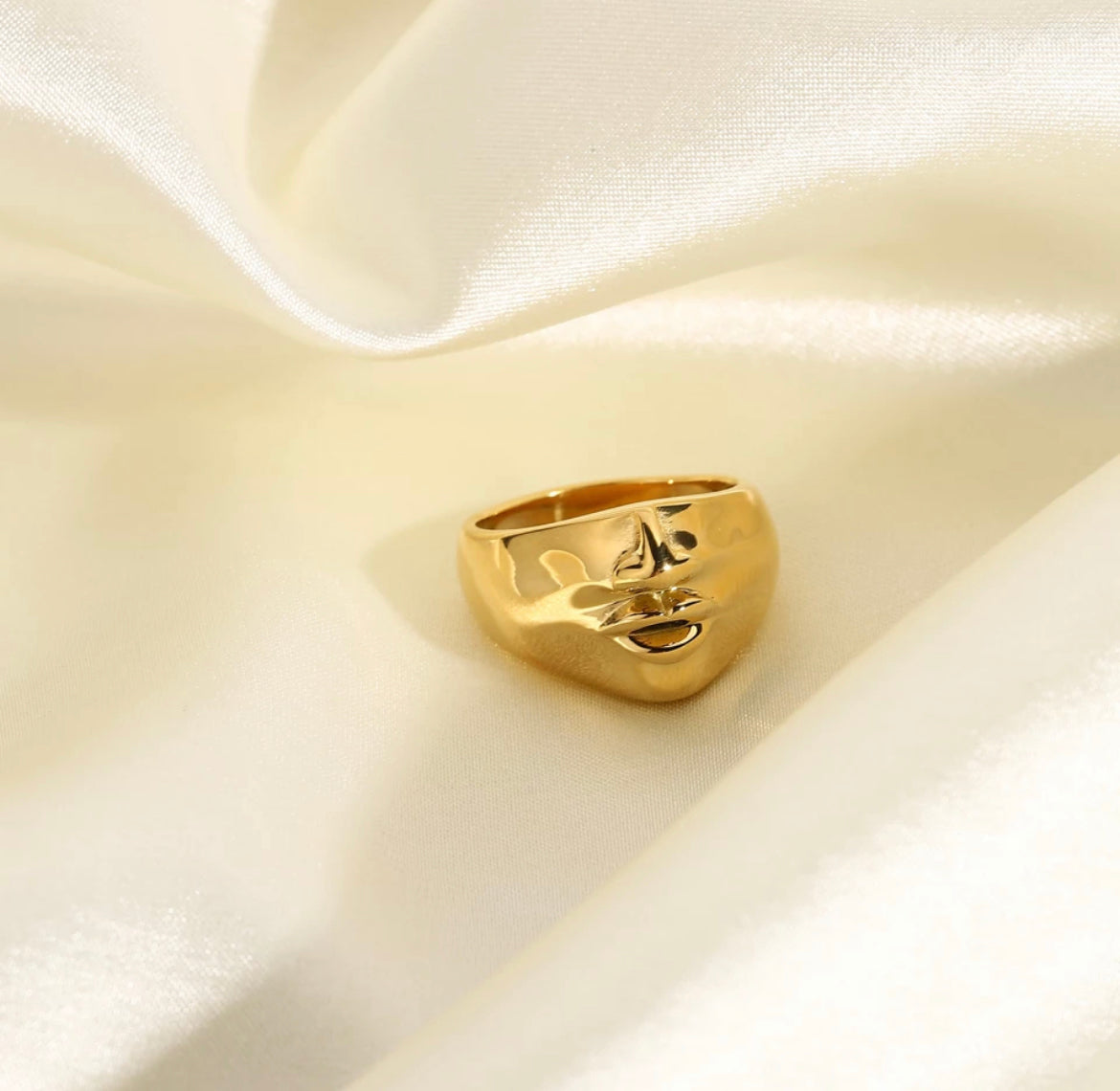 Gold Face Ring
