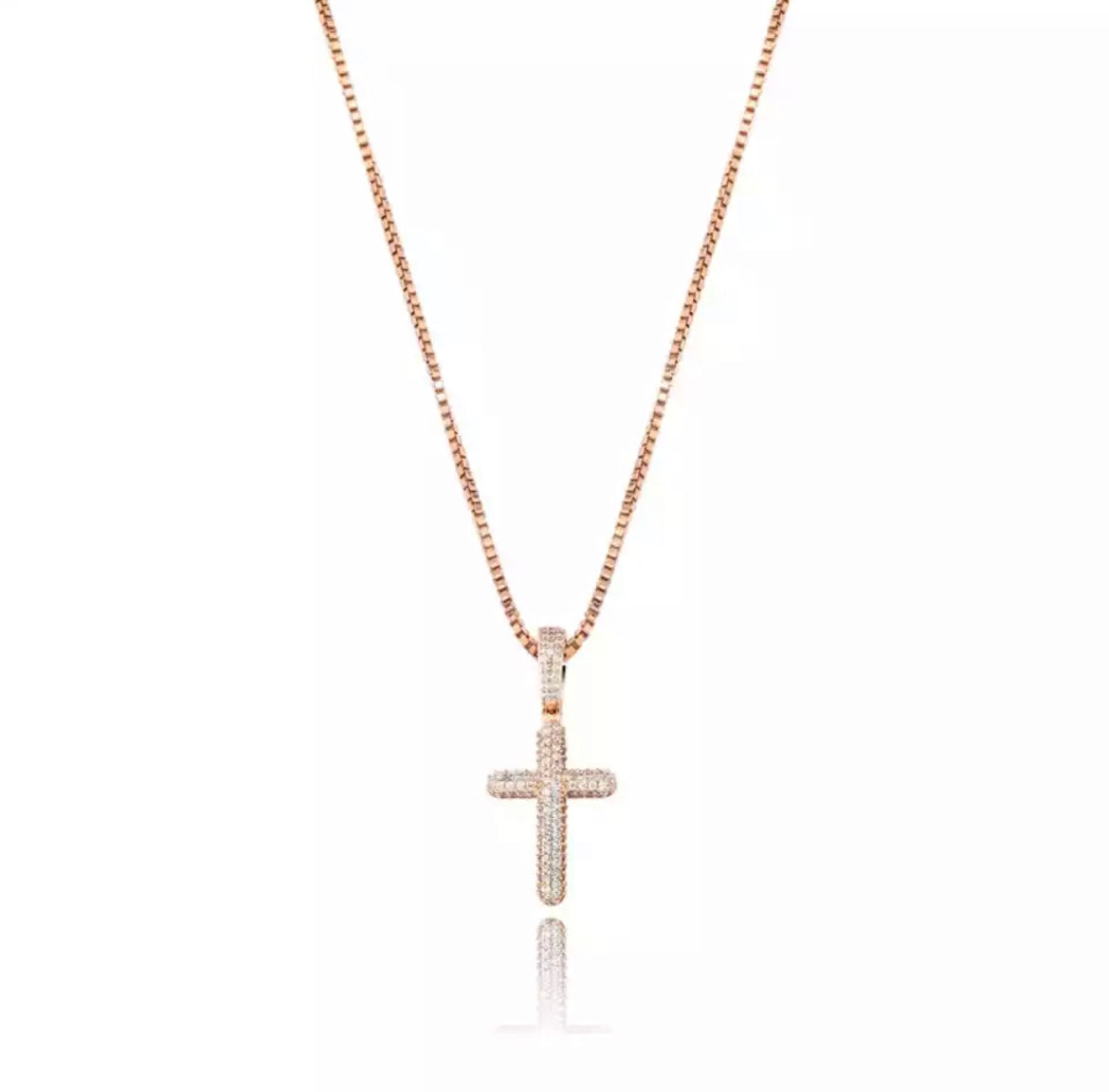 925 Silver Mini Pave Cross