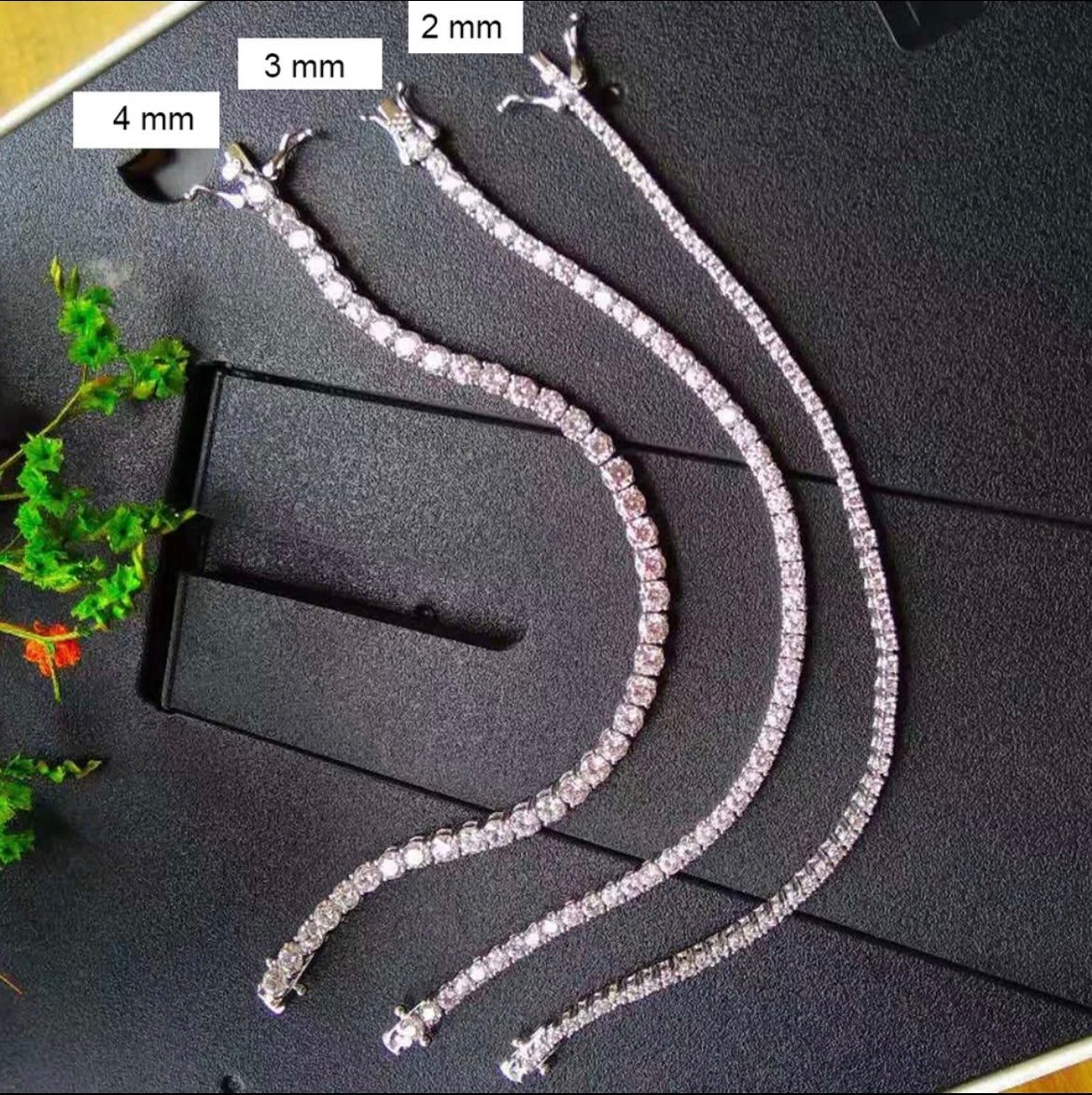 2mm  Tennis Bracelet