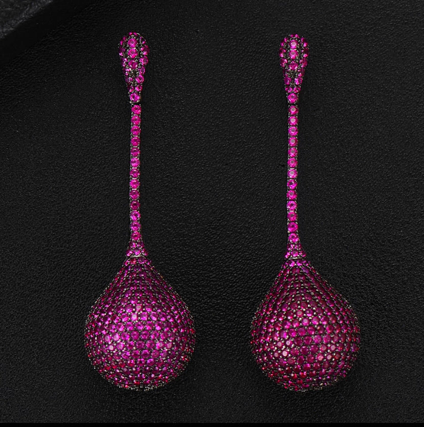Disco Ball Drop Earrings