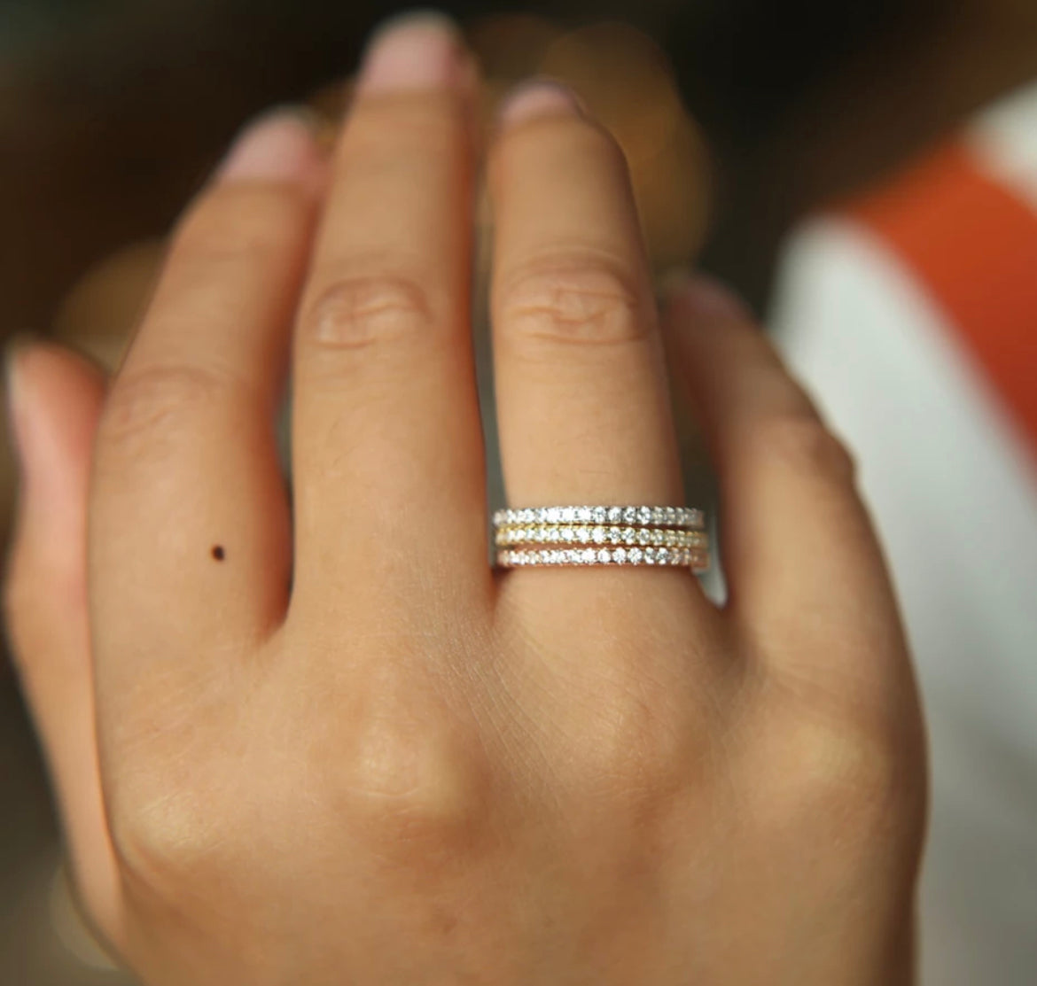 Thin Pave Eternity Band