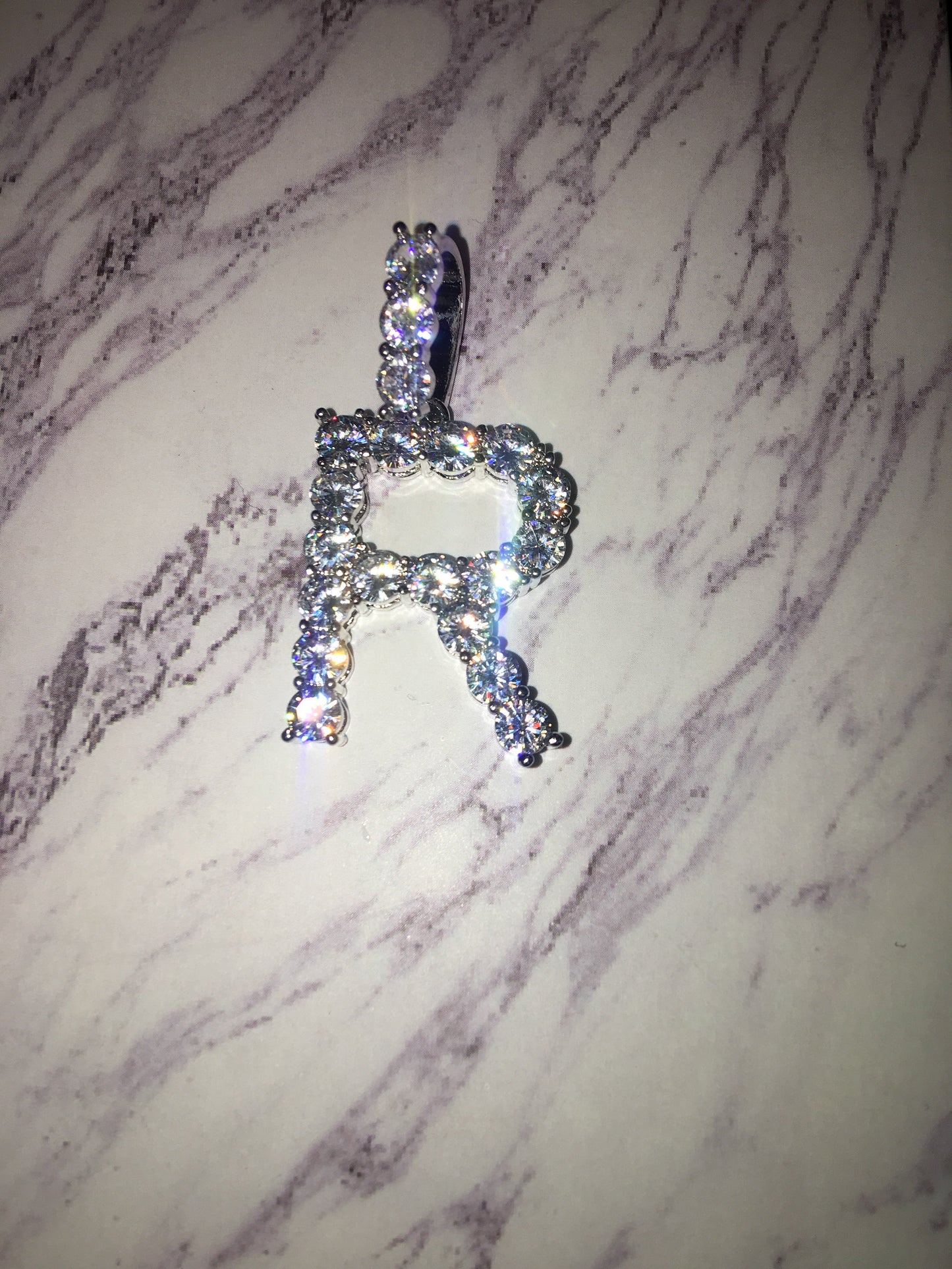 Tennis Necklace with Initial