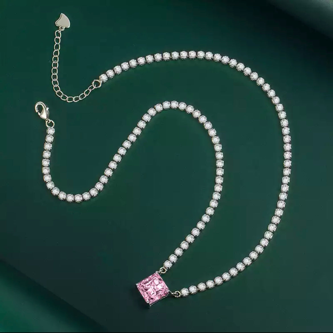 925 Mini Tennis Gem Necklace