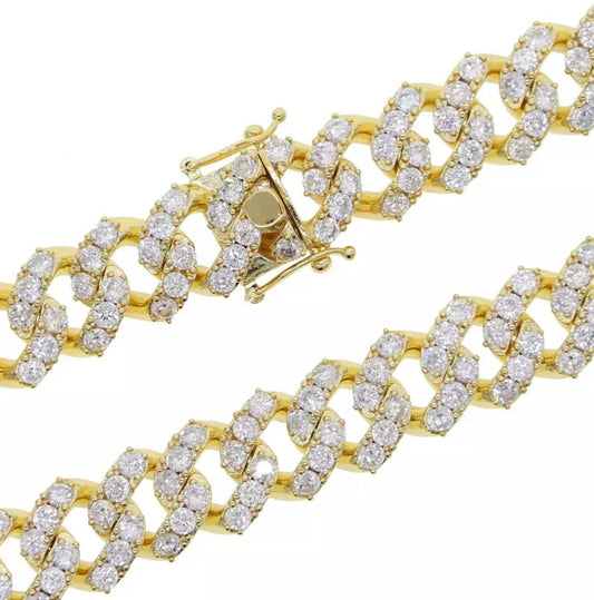 Prong Set Cuban Link Anklet