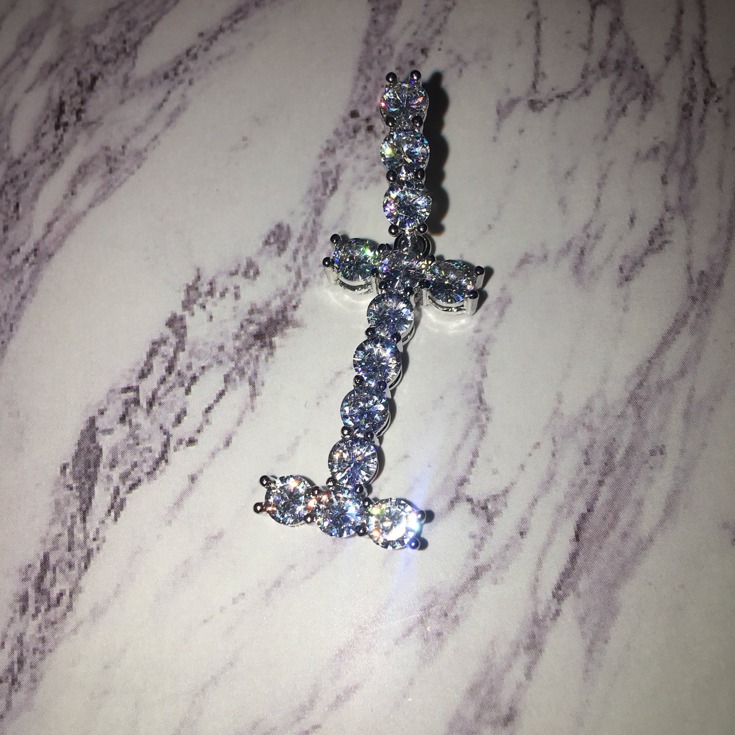 Tennis Necklace with Initial