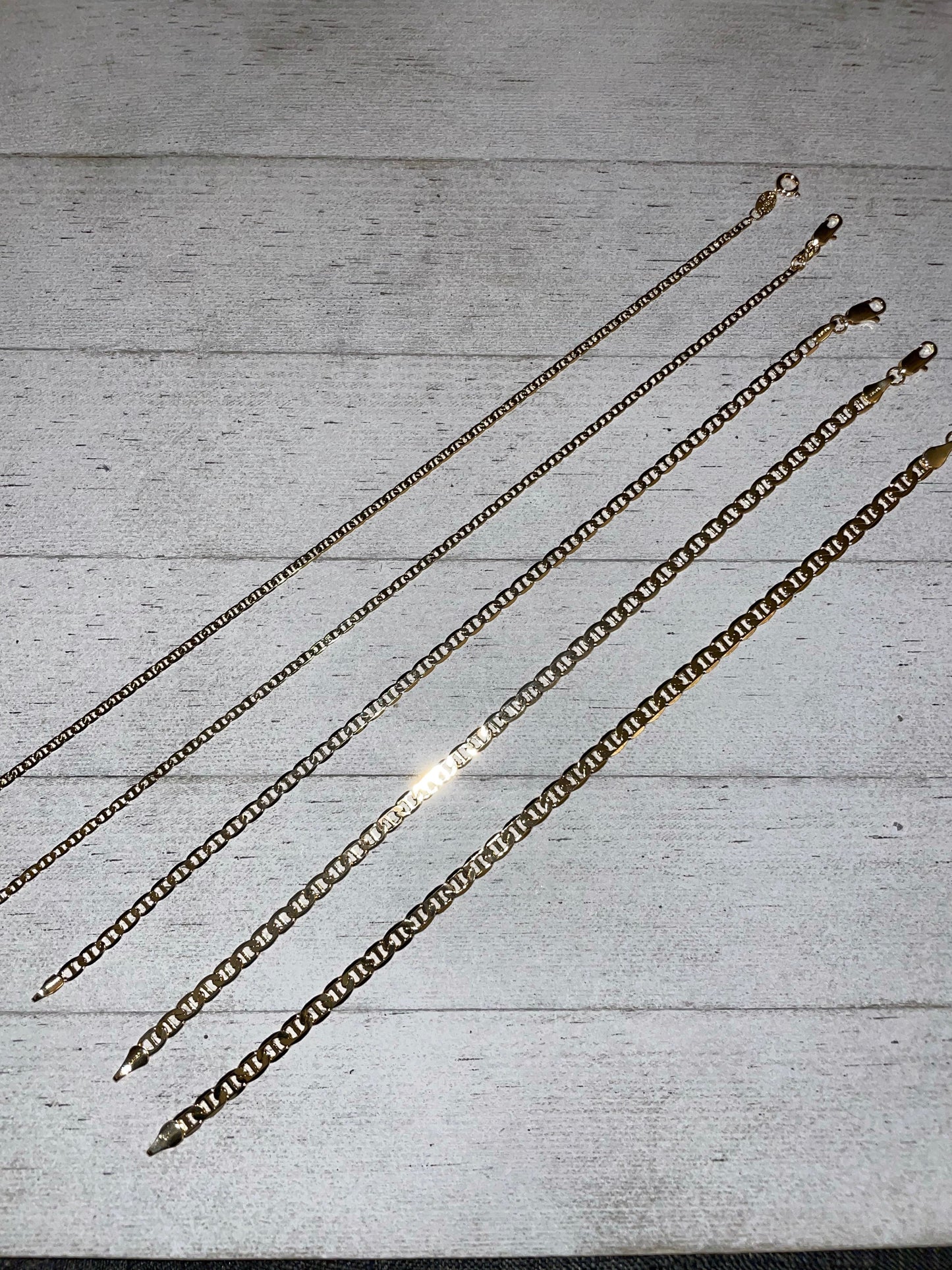18k Gold-filled Mariner Link Anklet