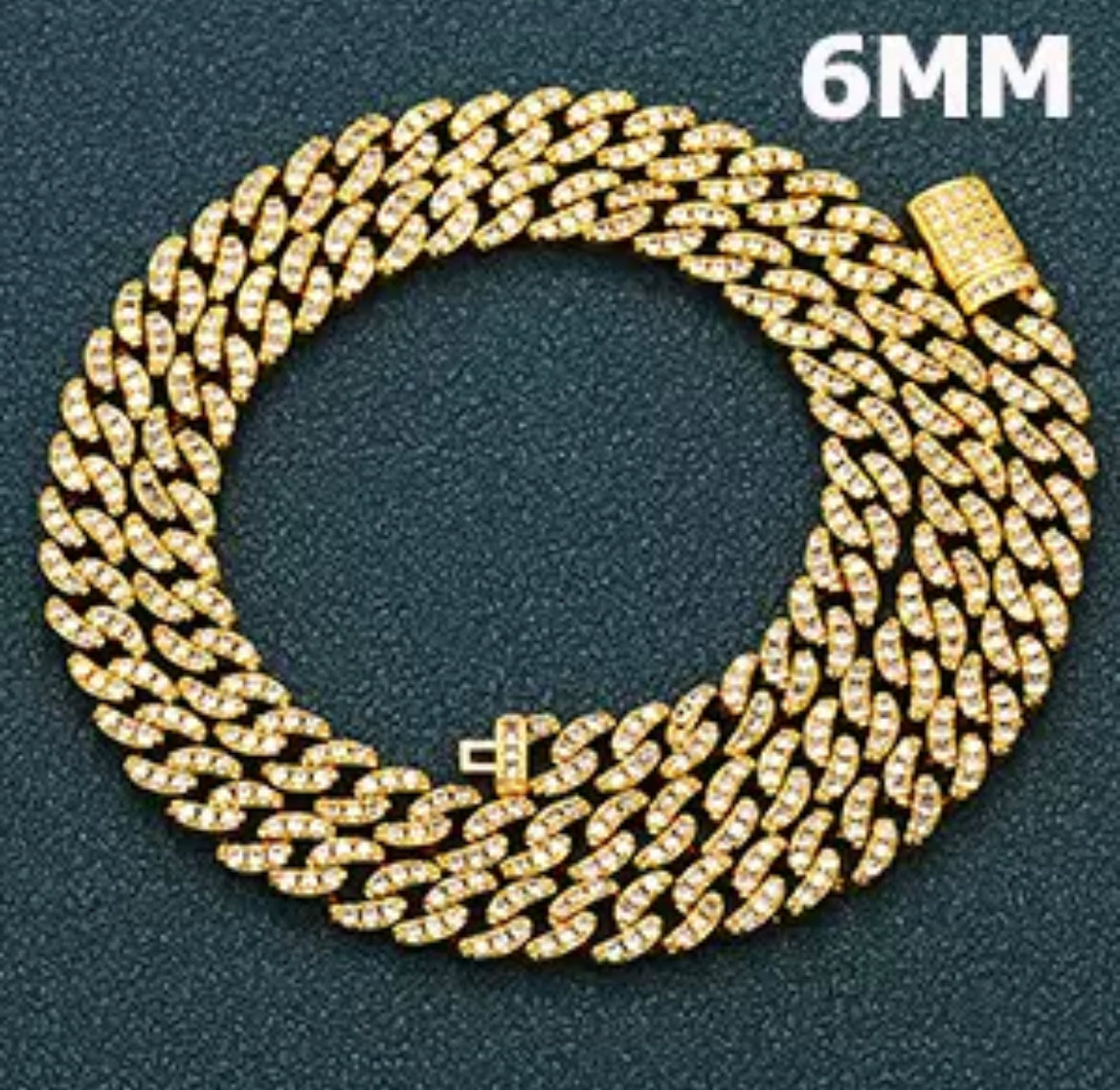 6mm Small Snap Box Cuban link Chain