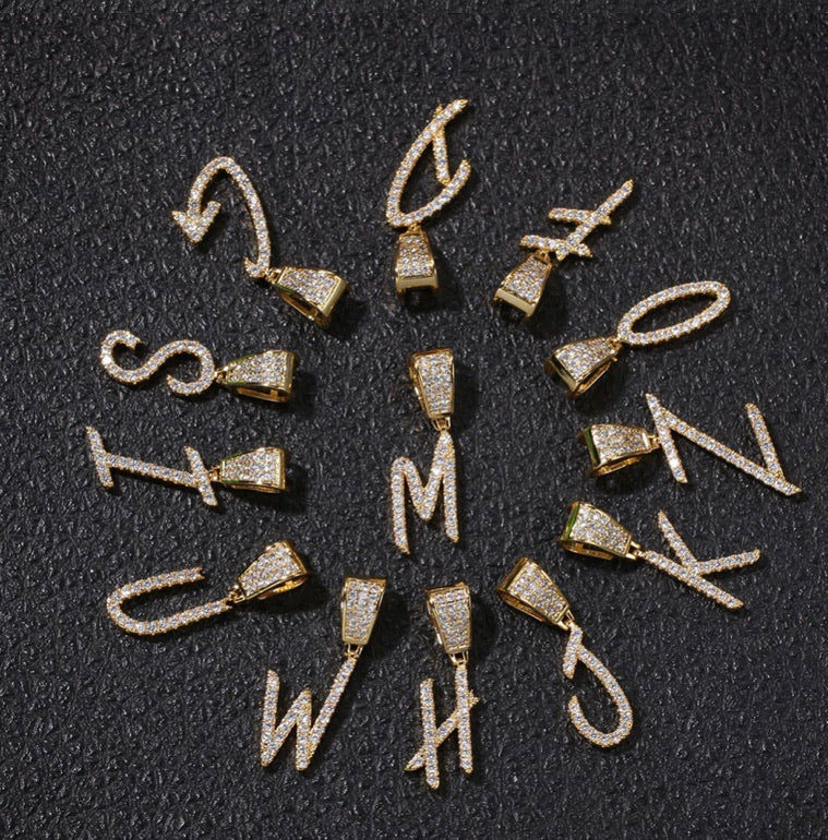 Mini Gold Written Initial