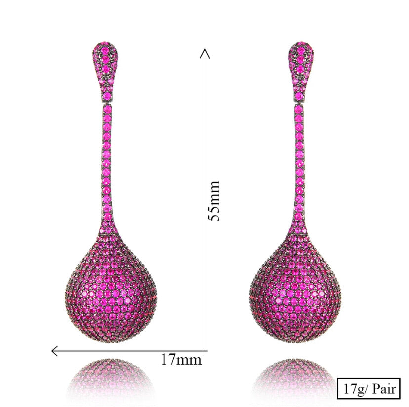 Disco Ball Drop Earrings