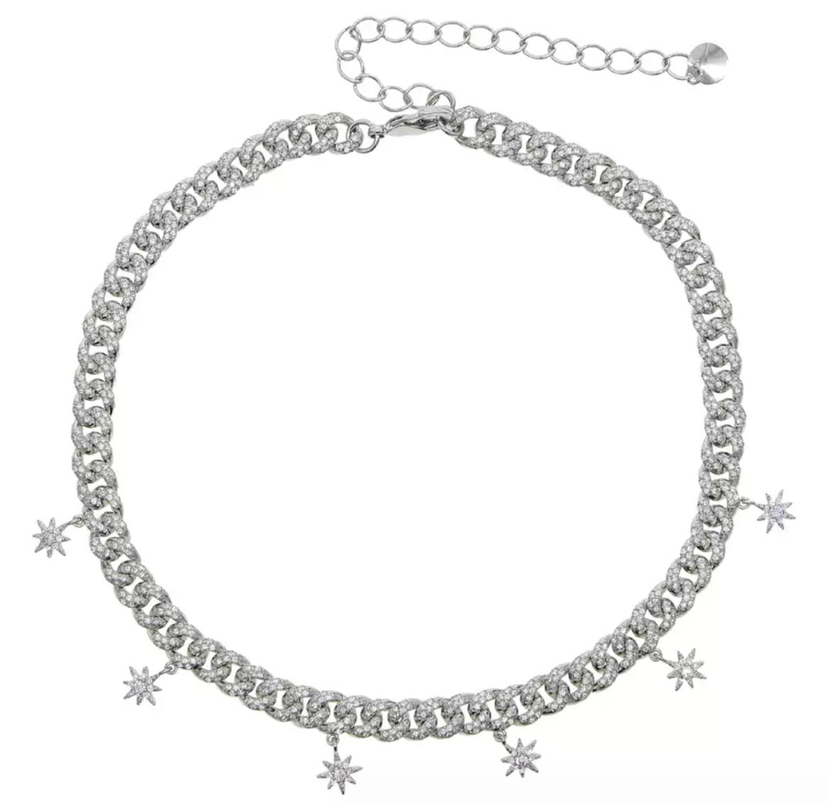Starburst Cuban link Choker