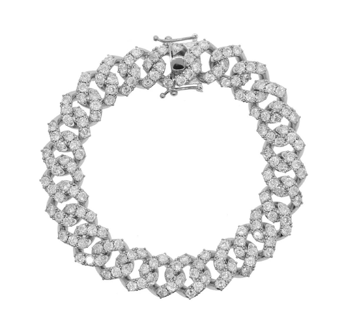 Prong Set Cuban Link Anklet