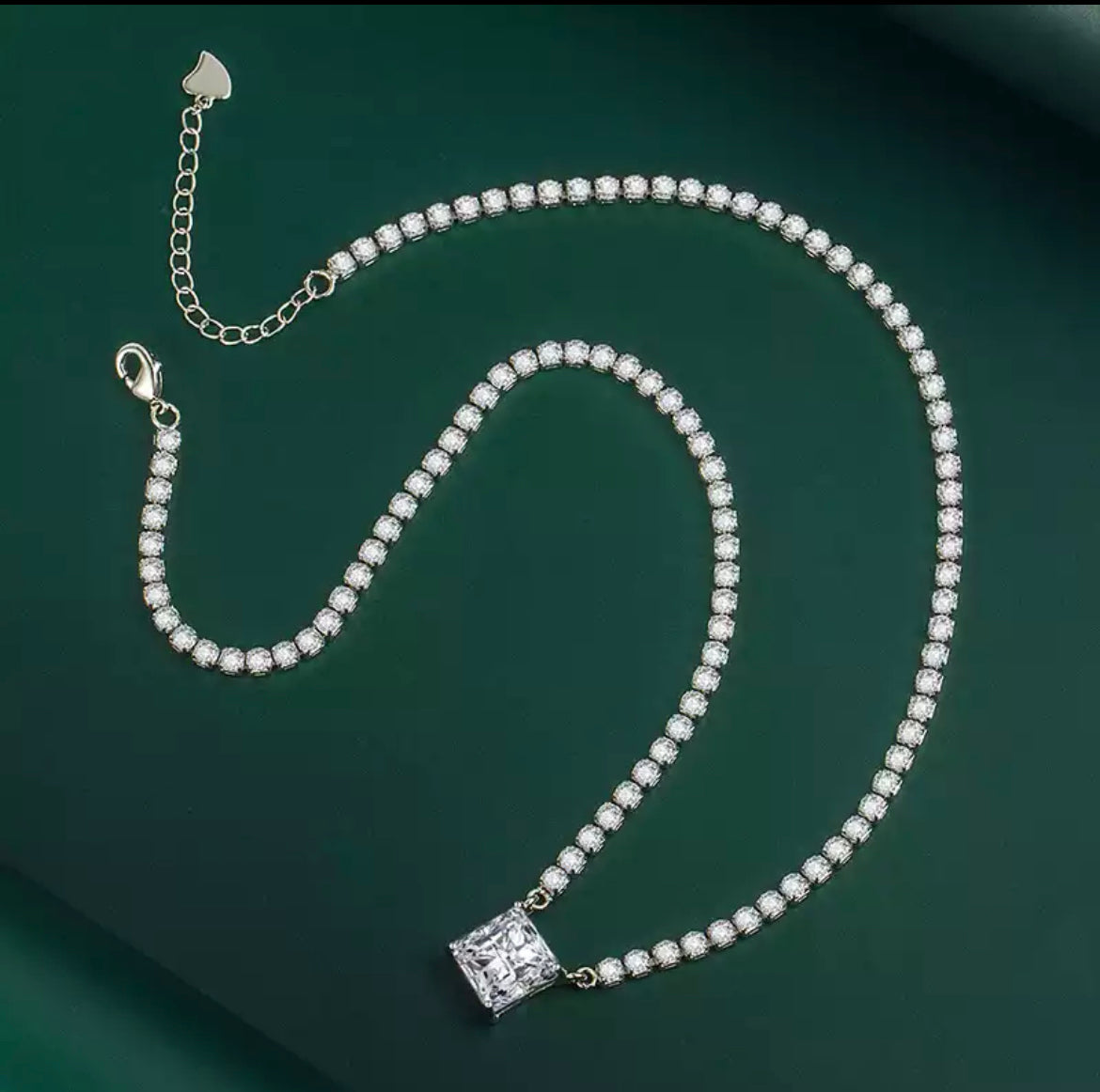 925 Mini Tennis Gem Necklace