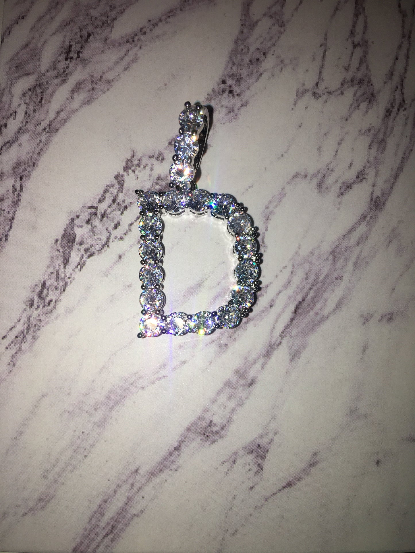 Tennis Necklace with Initial