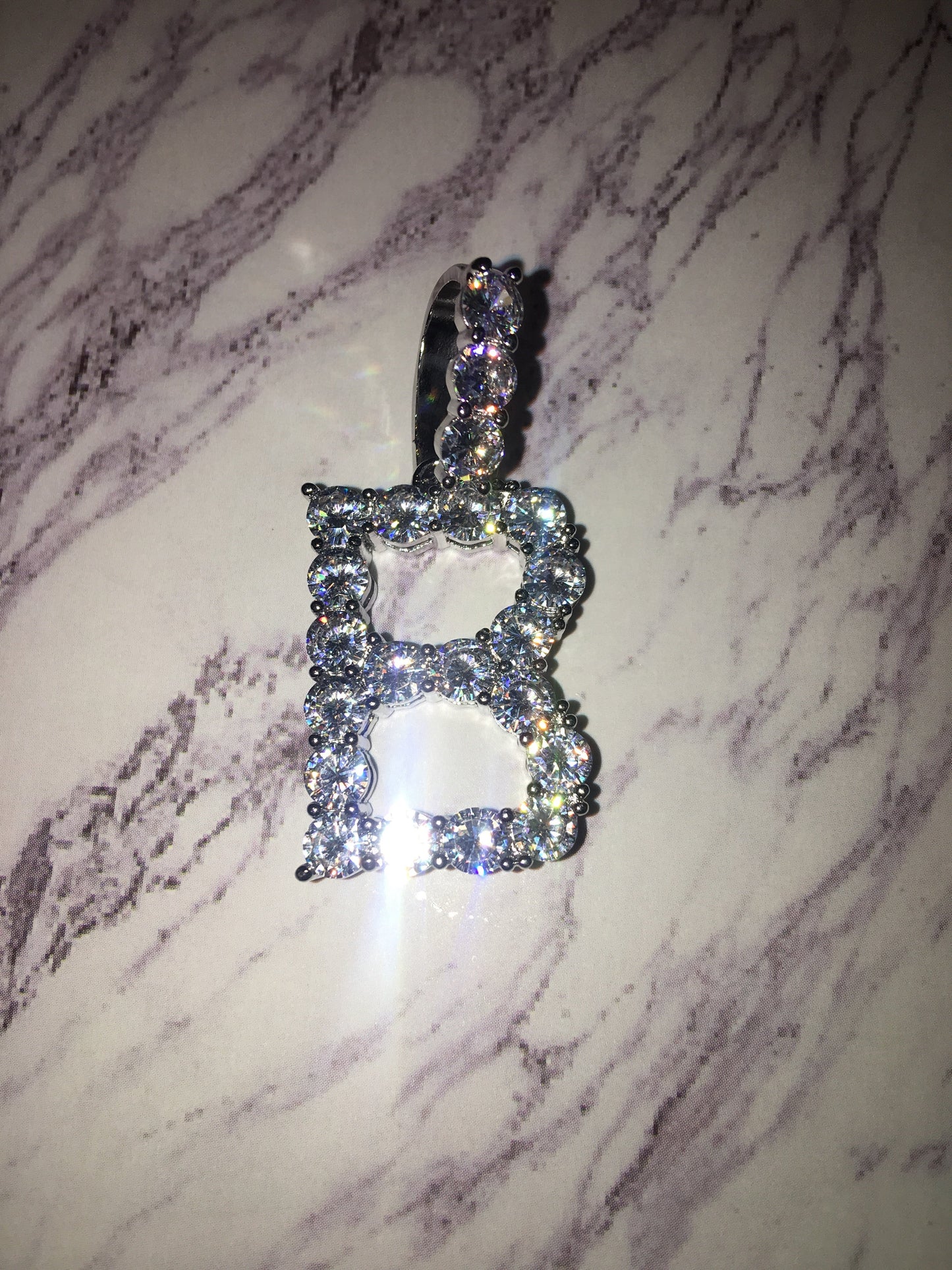 Tennis Necklace with Initial